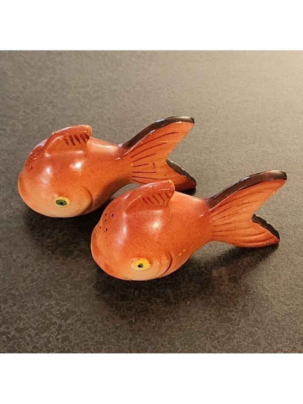 Rare Vintage Ceramic Koi Fish Salt And Pepper Shakers - Picture 2 of 9